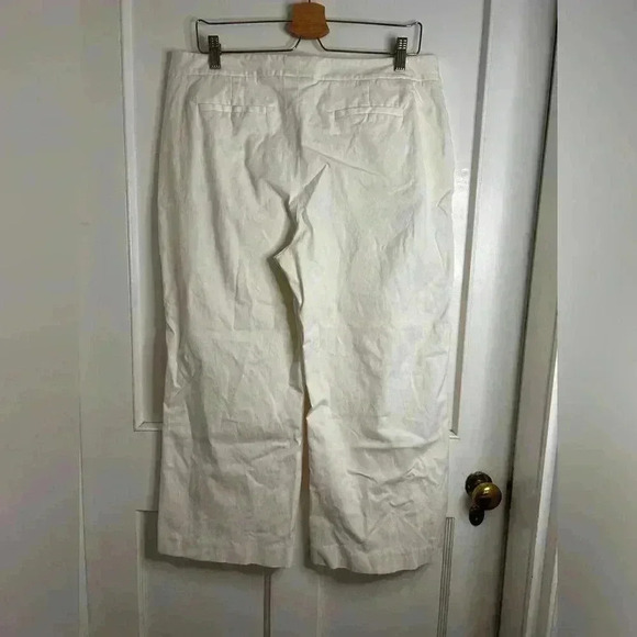 Women’s White Nordstrom Collection Capri Pants Size 14 - Picture 5 of 6